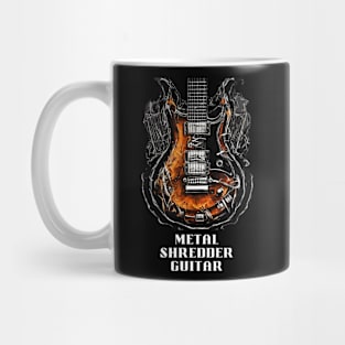 Blackened Fury - Heavy Metal Shredder Guitar Mug